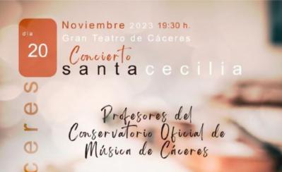 CONCIERTO DE SANTA CECILIA, Conservatorio Oficial de Música de Cáceres