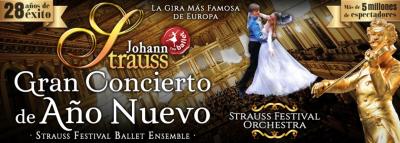 GRAN CONCIERTO DE AÑO NUEVO, STRAUSS FESTIVAL ORCHESTRA con BALLET